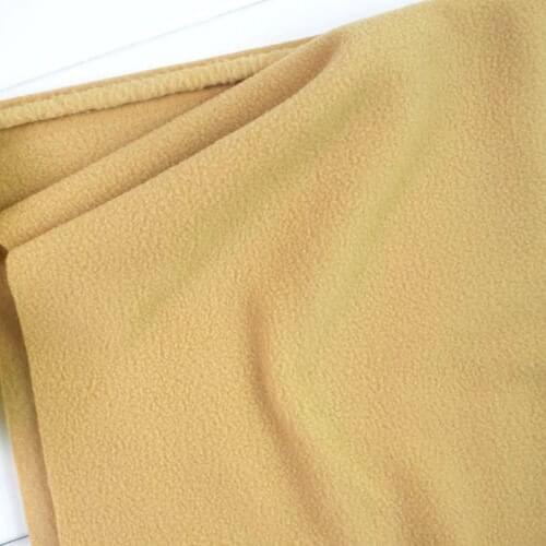 Camel Polyester Polar Fleece Fabric anti-pilling one-side Fleece Fabric Handmade Fabric BY THE YARD FREE SHIPPING