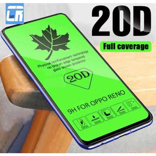 20D Full Cover Tempered Glass For OPPO Reno 6 5Z 4Z F15 F17 A91 A94 A74 A54 A72 Screen Protector Realme 8 5 3 Pro C12 C17 Glass