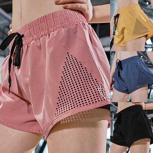 Women Running Sports Shorts Breathable Sport Women Fitness Workout Summer Fashion Yoga Running Shorts Gym Training Shorts