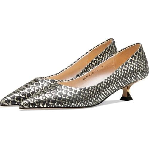 Salu 2021 Fashion Women Shoes High Heels Pumps Female Concise Designer High Heels Pumps Genuine Leather Wedding Shoes Woman