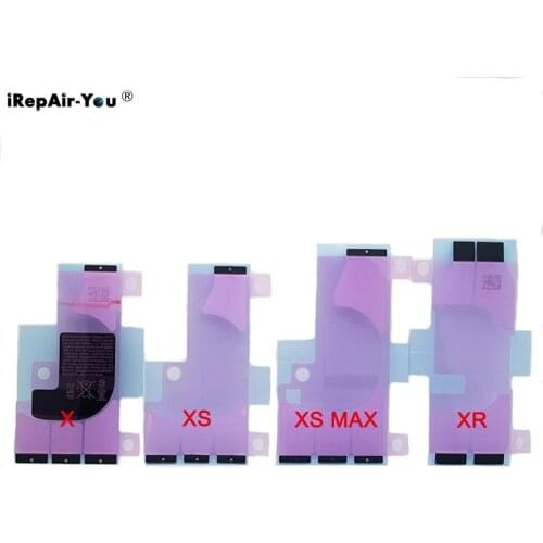 10PCS AAA Battery Sticker Adhesive Tape Replacement For iPhone 12 11 Pro Max X XS XR XS 7 8 Battery Glue Strip Tab Repair Part