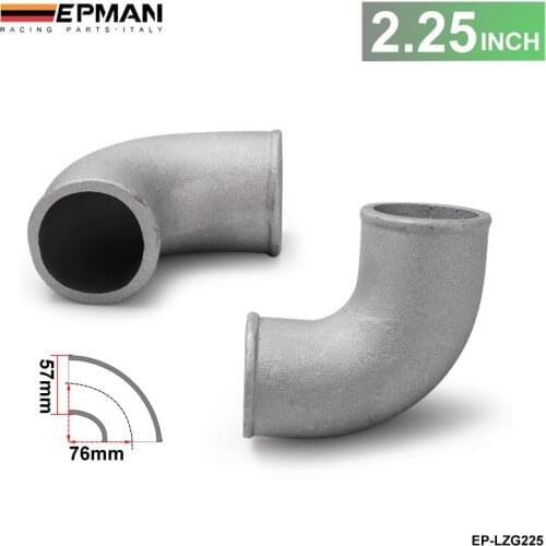 2.25" Cast Aluminium Elbow Pipe 90 Degree Intercooler Turbo Tight Bend For BMW 3 E30 m-technic 318i 320i 325ix M EP-LZG225