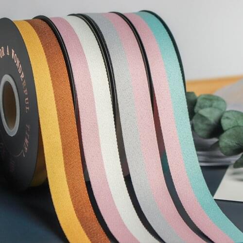 20Yards/Lot 25mm Double Color Ribbon Handmade Wedding Party Decoration Ribbon for Gift Wrapping DIY Hair Bowknot Sewing Fabric
