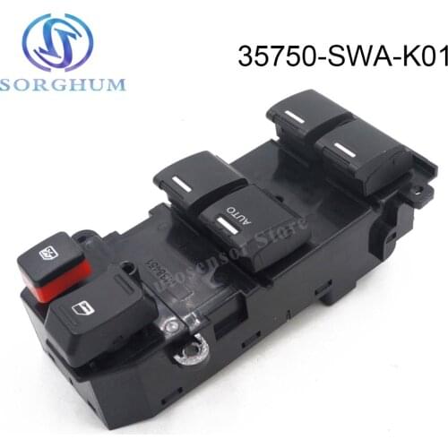 35750-SWA-K01 New Brand NEW Master Power Window Switch Driver Side Left LH For honda crv 2007 2008 2009 2010 2011
