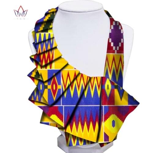 African Fashion False Collar Cotton Fabric Collar Detachable Collars Colorful Fasle Collar Lady Accessories WYB131
