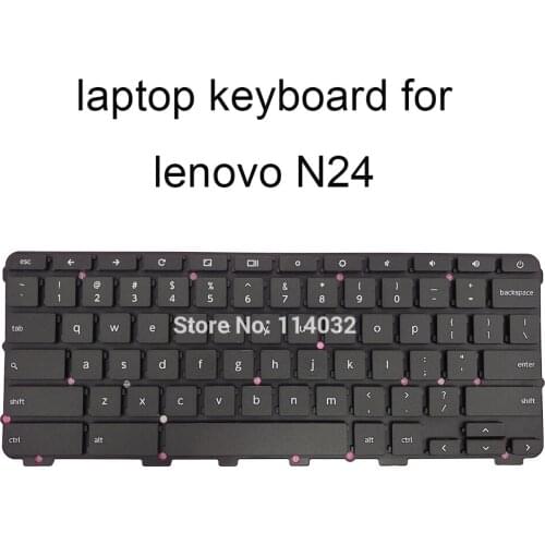 English keyboard for LENOVO CHROMEBOOK 100E N24 N3350 CHROME US black laptop keyboards original SN20Q37037 LCM16K63US