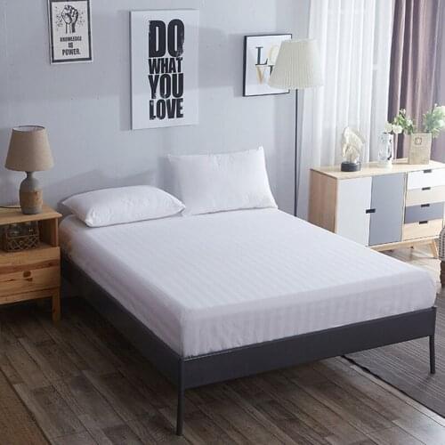 Hotel White Mattress Cover Multi Specification Pure Color Dust-proof Bed Simple Bed High-grade Home Textile Mattress Protector