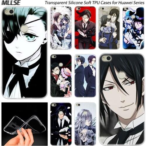 Anime Black Butler Ciel Phantomh Silicone Case for Huawei NOVA 3 3i 4 Honor 7A Pro 7S 6X 7X 8X 8 9 10 Lite Play View 20 Cover