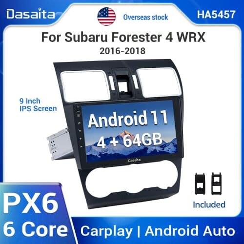 Dasaita 9" HD Radio for Subaru Forester WRX Levorg 2016 2017 2018 GPS 1280*720 Output 4G 64G ROM IPS Screen Car Android 10.0