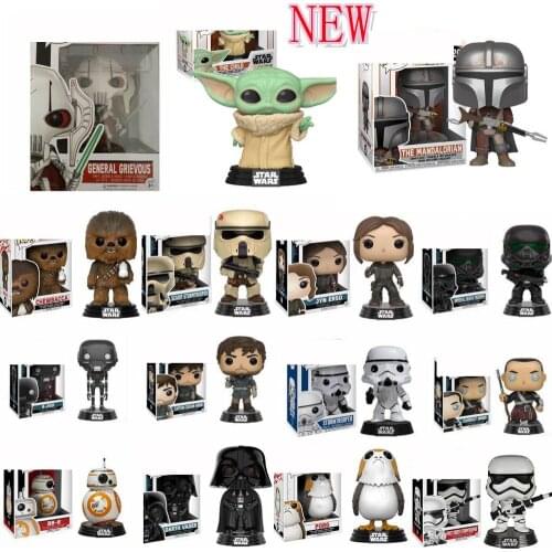 FUNKO POP Star Wars figure toys Darth Vader Luke Skywalker Leia action Figures Model