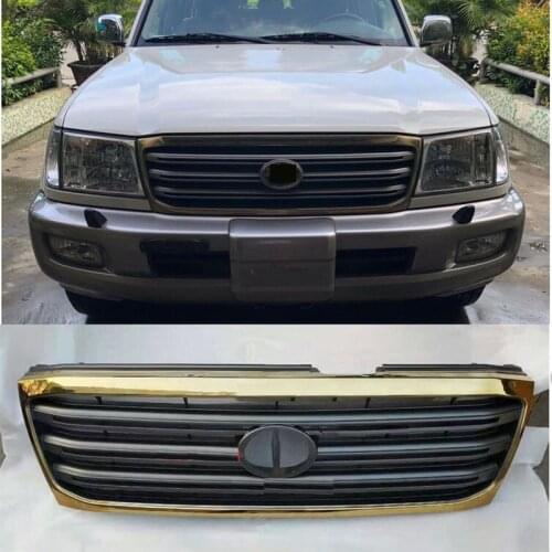 For toyota Land Cruiser fj100 LC100 2003-2005 ABS Chrome Front Grille Grill Trim