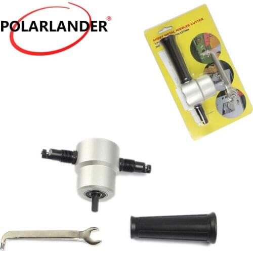 Drill Tool Tackle Car Repair Metal Sheet Production 360 Degree Nibble Metal Cutting Double Head Sheet Nibbler Hole Saw Cutter