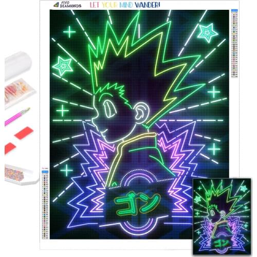 Pintura diamante Anime Abstract Mi Red Light Demon Slayer Diamond Painting Picture 5D DIY Full Diamond Art Mosaic Embroidery