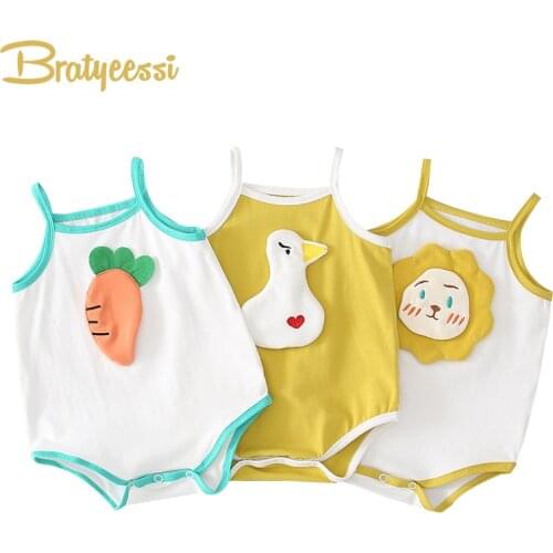 Summer Baby Romper Cartoon Soft Newborn Jumpsuit for Boys Girls Summer Clothes Baby Onesie Infant Clothing