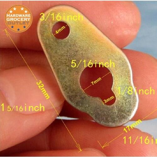 Small Triangle D-Ring Picture Frame Hangers Single Hole 50pcs