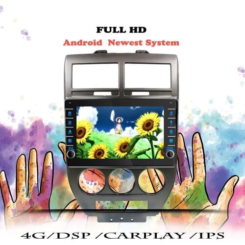 DSP Multimedia Player Android 10 For Jeep Compass 1 MK 2006 2007 2008 2009 2010 Car Radio Navigation GPS 2 din DVD Tape Recorder