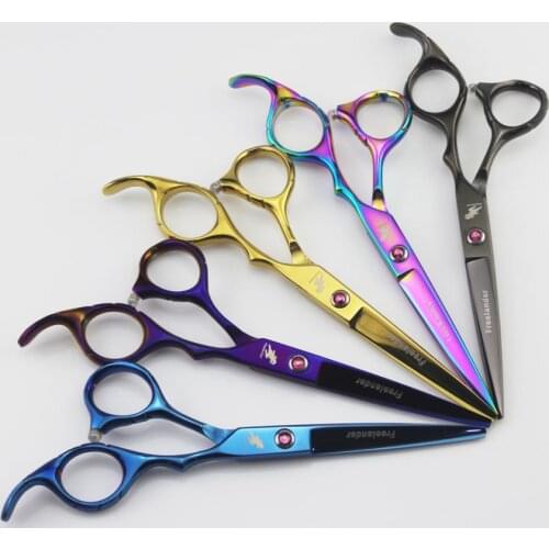 Japan 440c 6.0 inch professional hairdressing scissors set barber scissors hairdresser haircut cutting shears for hair salon