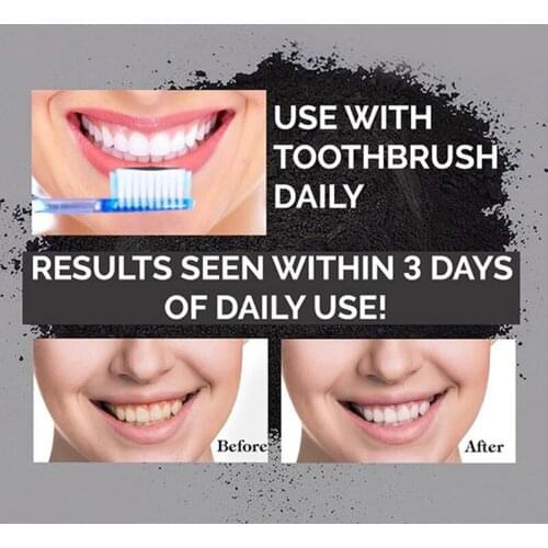 Coconut Shells Activated Carbon Teeth Whitening Organic Natural Bamboo Charcoal Toothpaste Powder Wash Your Teeth White