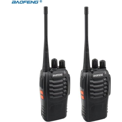 2PCS Baofeng BF-888S Walkie Talkie Portable Radio 16CH UHF 400-470MHz Two way Radio Transmitter