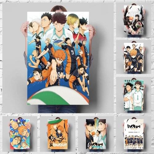 Haikyuu Poster Haikyuu High School Volleyball Junior Classic Anime Kids Room Wall Art Home Decor Picture Quality Canvas Painting