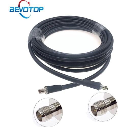 RP SMA Female to RP SMA Female LMR400 Cable 50Ohm RF Adapter Low Loss Pigtail WIFI Antenna Extension Cable Signal Booster Jumper