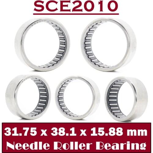 SCE2010 Bearing 31.75*38.1*15.88 mm ( 5 PCS ) Drawn Cup needle Roller Bearings B2010 BA2010Z SCE 2010 Bearing