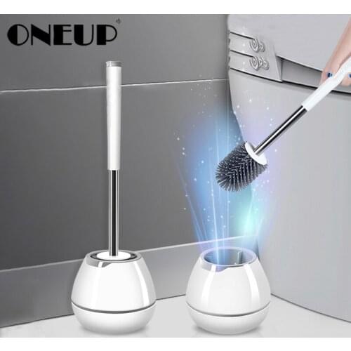 Silicone TPR Toilet Brush Wall-mounted Cleaning Brush For Bathroom Household Cleaning Product Bathroom Accessories