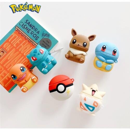 Pokemon Pikachu Airpods Protective Shell for AirPods 1/2 Pro 3 Generation Wireless Bluetooth Headset Protective Soft Cover Shell