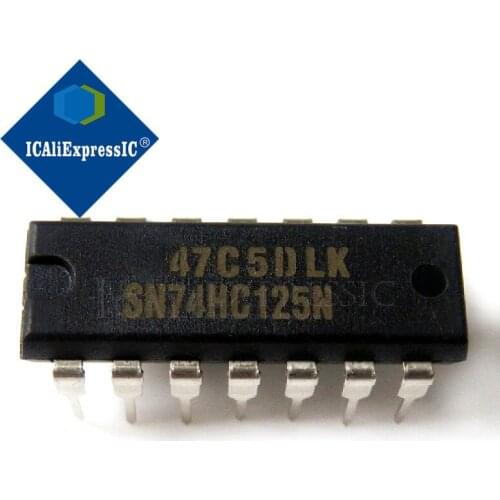 10PCS SN74HC125N SN74HC125 DIP14 DIP 74HC125N 74HC new original In Stock