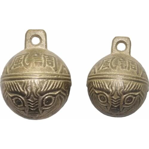 2 Pcs Cow Horse Sheep equipment Copper Grazing bells Pet Supplies