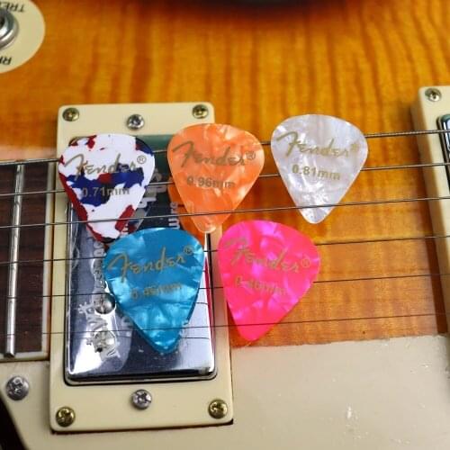 6Pcs/set Electric Guitar Pick Acoustic Music Picks Plectrum 0.58/0.71/0.81/0.96/1.20/1.50mm Thickness Guitar Accessories