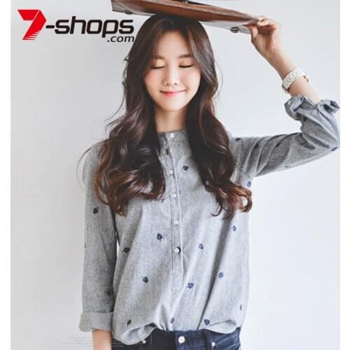 Aecu Women's Shirts With Embroidery