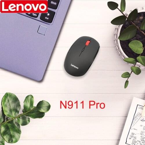 Lenovo N911 Pro Wireless Mouse Mute Computer Desktop Notebook Universal Ergonomic Unlimited Game Home Office One-Key Service App