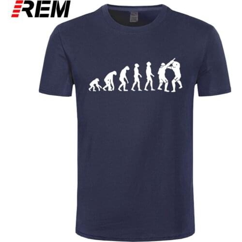 REM Summer Men Krav Maga Evolution T Shirt Fashion Ape T-shirt Short Sleeve Cotton Israel T Shirts Clothing Men