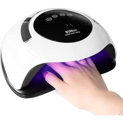 General Purpose Smart Button Timing Nail Lamp For Both Hands Induction Led Nail Machine Nail Polish Dryer Quick Dry 120W