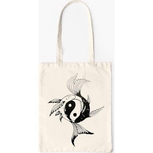 Summer fashion trend Large Capacity Shoulder Bag Fabric Cotton Tote Reusable Shopping Bag for Women 2021 Beach Bags Shopping