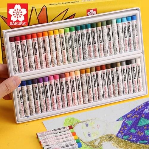 Oil Pastels Childrens Creative Graffiti Crayons Pastels Pens Safe Non-toxic Oil Brush Colorful Painting Art School kid Supplies