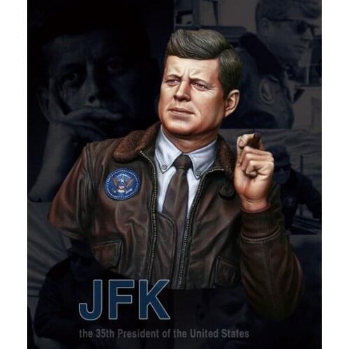 1/10 Scale Resin Bust John F. Kennedy Historical Figure Model Kit Free Shipping