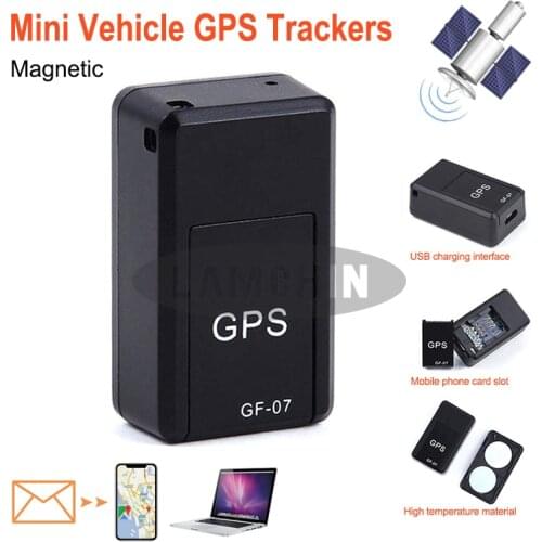 Mini GPS Trackers GF-07 GPS Permanent Magnetic SOS Tracking Devices For Vehicle Car Child Location Trackers Locator System