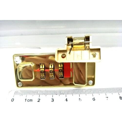New Fashion Resettable 3 Dial Digit Combination Suitcase Luggage Password Code Lock Retangle lock