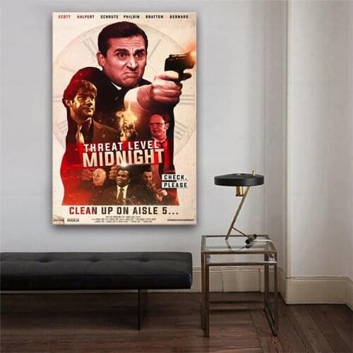 Threat Level Midnight Art Print Movie Poster Painting Art Poster Print Canvas Home Decor Picture Wall Print