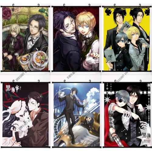 Full Square&Round Diamond Painting Anime Black Butler Kuroshitsuji Diamond Embroidery Mosaic Cross Stitch Kits Home Decoration
