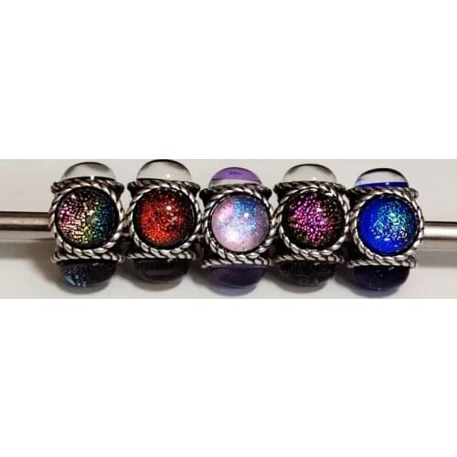 Colorful Four Sides Charm Bead Silver 925 Original Beads Fit Original Bracelet Jewelry Vintage Bead for Jewelry Making Beads