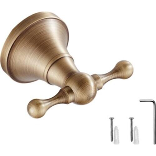 Modern Round Wall Mounted Door Brass Hook Shower Robe Towel Coat Holder Hanger