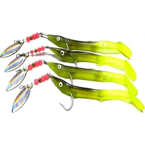 SP001 soft sequined sequins bait fishing lures bait fish with bionic Lure 6.2 g Fishing Tackle