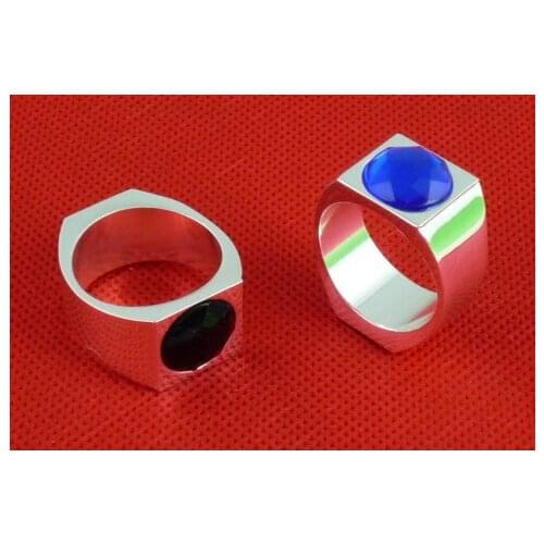 Super Magant Ring with genstone 20mm/19mm (Blue/Black) - Trick, card magic,magic tricks,props comedy,mental magic