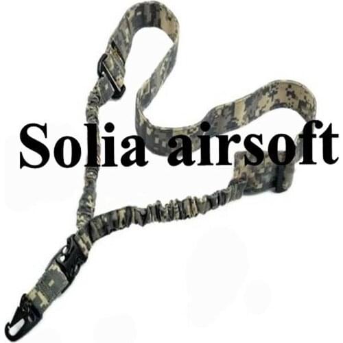 Tactical One Point single bungee Nylon FABRIC rifle sling ACU