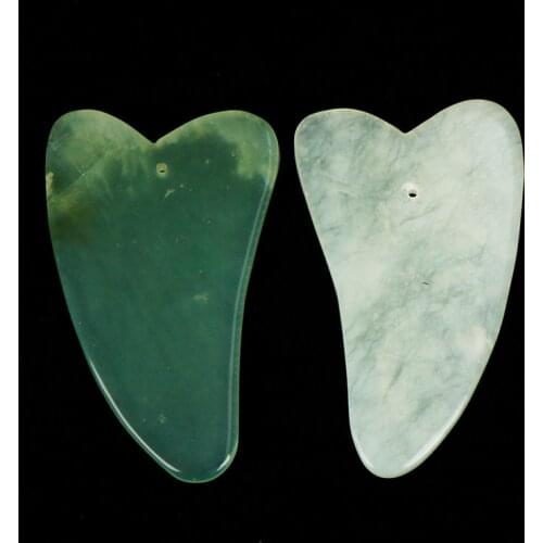 1PCS Traditional Physical Guasha Jade Board Scraping Scraper Tool SPA Salon Body Massager Beauty Health Care Tools