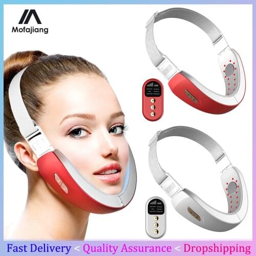 V Shape Slimming Face Lift Microcurrent Electric Massager Machine Reduce Double Chin Facial Lifting Skin Tightening Device