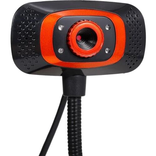 Drive-free Web Camera 480P USB Webcam with Microphone Light Supplement Lamp for Desktop Computer Laptop